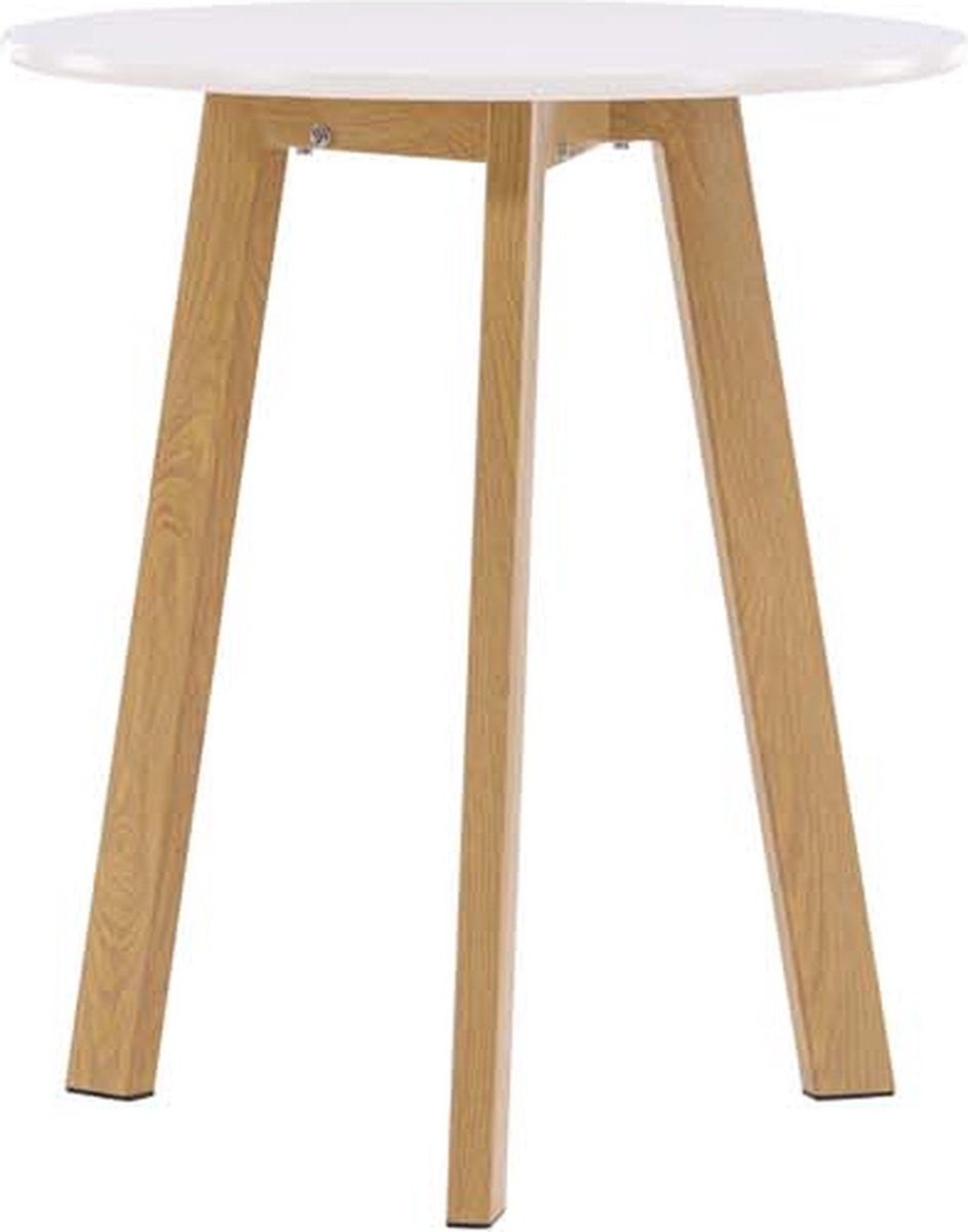 Leonora eetkamertafel Ø65cm wit.
