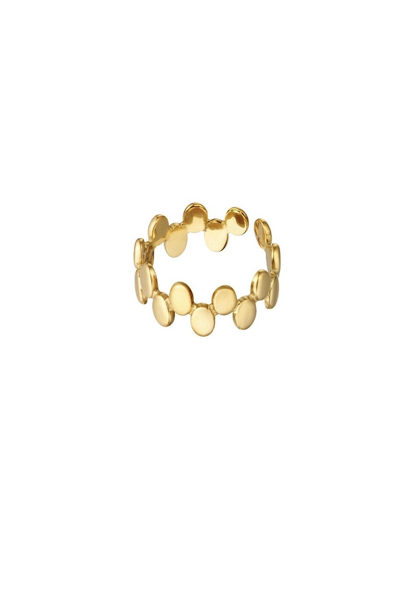 Ring - Yehwang - Goud - Verstelbaar - Trendy - Stainless steel sieraden