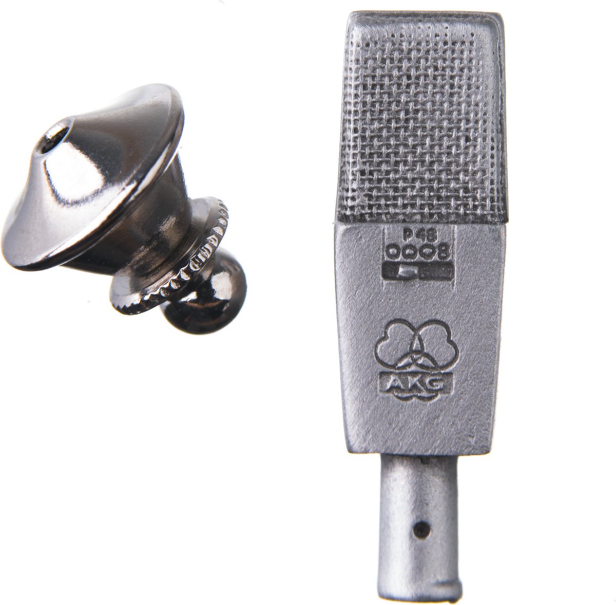 Music Gifts - Speldje AKG C414 microfoon tin