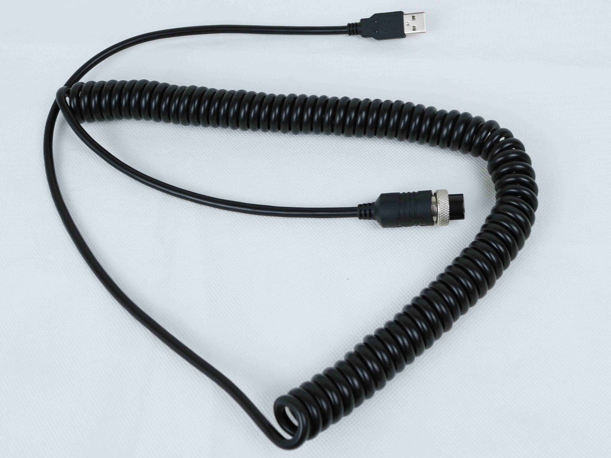 SimRep Engineering - USB kabel - Coiled - USB naar GX16