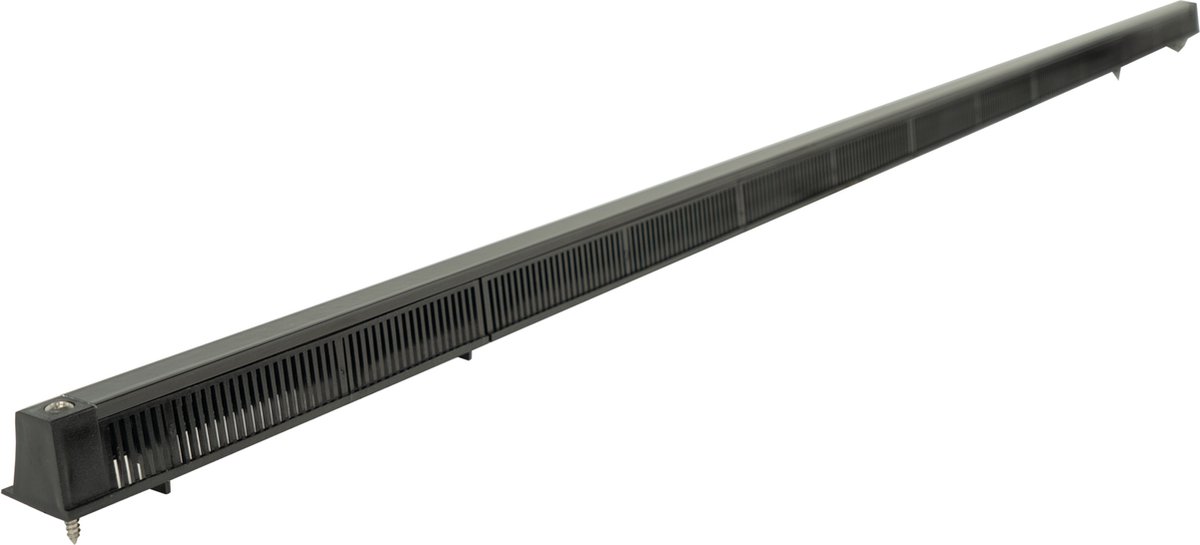 Airace aluminium zwart ral 9005 buitenrooster- Regeninslagvrij buitenrooster - Type GS-880-Z-1