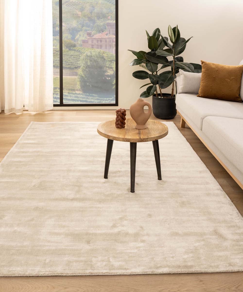 Viscose vloerkleed - Pearl ivoor 250x340