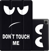 Hoesje Geschikt voor Samsung Galaxy Tab A9 Hoesje Case Hard Cover Hoes Book Case - Don't Touch Me