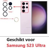 Objectif d'appareil photo Samsung Galaxy S23 Ultra - Remplacement de lens adhésif - lens d'appareil photo pour réparation - lens d'appareil photo remplaçable