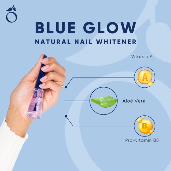 Herome Natural Nail Whitener Blue Glow Nagelverzorging - Camoufleert Verkleuringen - 1 Step French Manicure - 10ml
