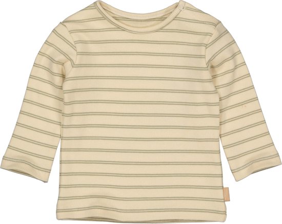 Levv newborn baby jongens shirt Faber aop Olive Stripe