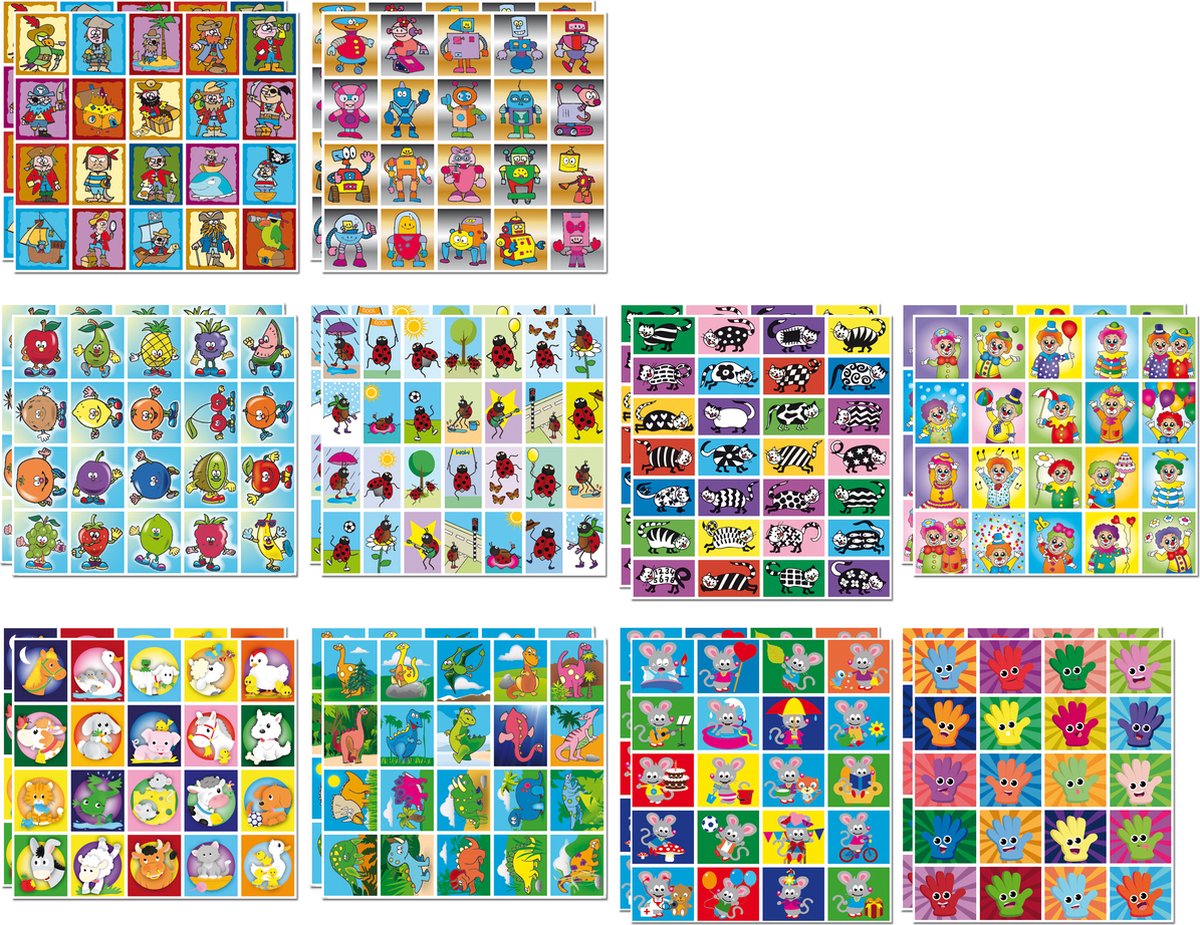 Stammetjes Beloningsstickers Fantasie – 432 Creatieve Stickers voor Kinderen – Perfect voor Thuis, School en Kinderopvang