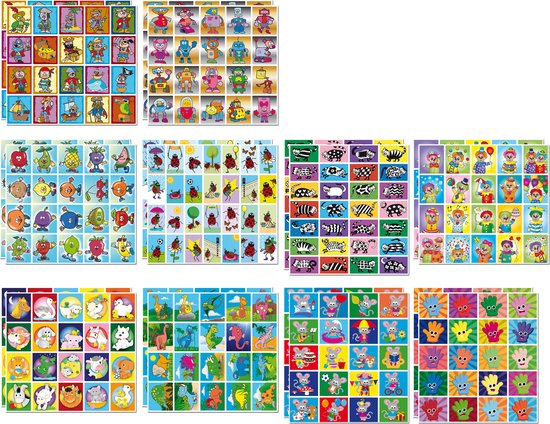 Stammetjes Beloningsstickers Fantasie – 432 Creatieve Stickers voor Kinderen – Perfect voor Thuis, School en Kinderopvang