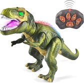 Dinosaur T-Rex Robot - Met Afstandsbediening - T-Rex - Dinosaurus Speelgoed - Bestuurbare Dinosaurus - Groene Dino
