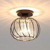 Mini Kristallen Plafondlamp - Moderne Plafond Licht - Zwart Metalen Kristallen Kroonluchter voor Keuken - Hal - Eetkamer - Woonkamers - Bar (Klein)
