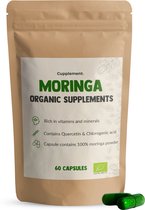 Cupplement - Capsules de Moringa Oleifera 60 pièces - Bio - Geen poudre ni Thee de Moringa - Super-aliments