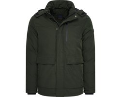 Mario Russo Parka Arctic Jacket - Jas Heren - Winterjas Heren - Waterafstotend - Winddicht - Groen - XXL