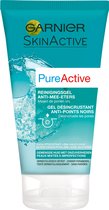 Garnier PureActive Reinigingsgel Anti-Eters voor een Gemengde Huid - Tegen mee-eters & verstopte poriën - 150 ml
