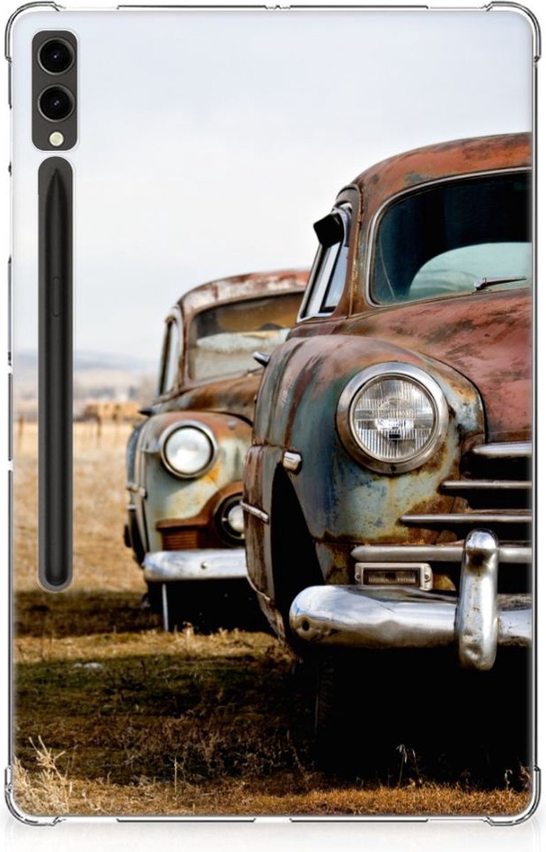 Samsung Galaxy Tab S9 Plus Tablet Backcover met foto Vintage Auto
