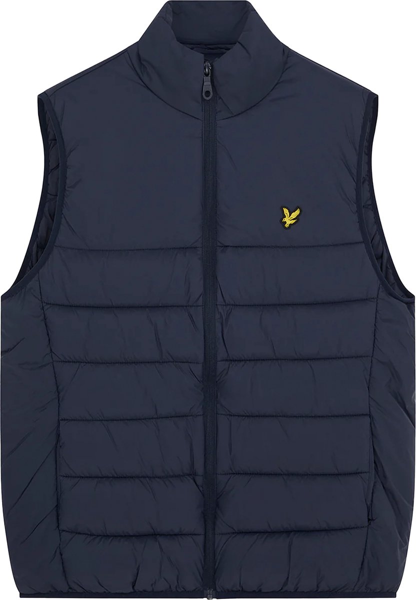 Lyle & Scott Wadded gilet dark Blauw