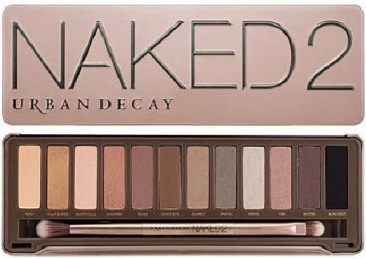 Urban Decay NAKED 2 Eyeshadow Palette met 3.7 ml U.D Lipgloss bol