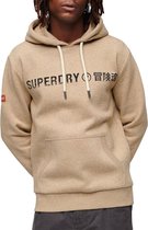 Superdry - Hoodie Logo Beige - Heren - Maat S - Regular-fit