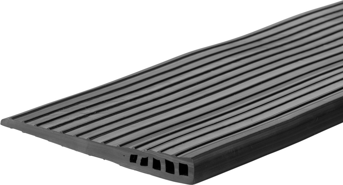 Goedkoopste Rubberen drempelhulp 1,2 cm - 12 mm - Antislip - Oprijplaat Drempelhelling Drempelplaat Oprijhelling - 100 cm breed