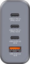 Chargeur Verbatim GNC-140 GaN 4 Portes 140 W USB A/C