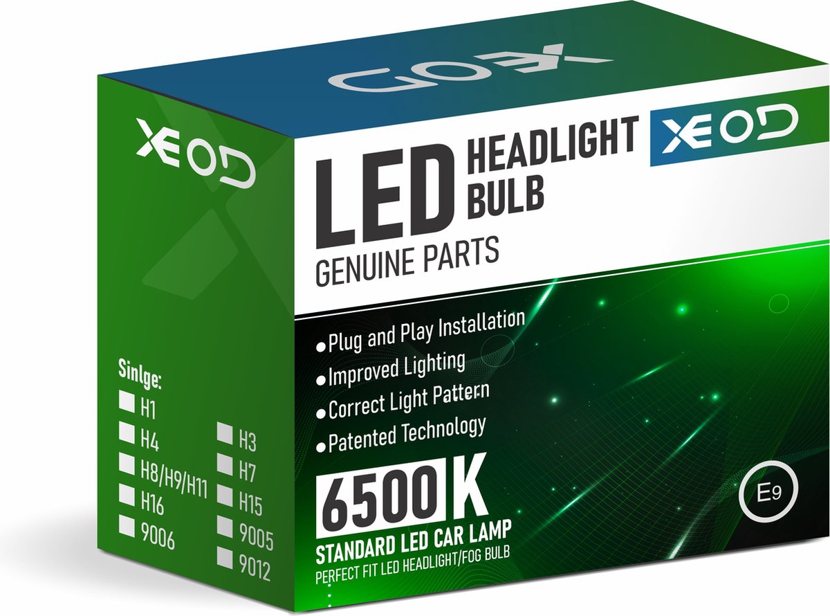XEOD H4 Perfect Fit Bi-LED lampen met E-Keur – Auto Verlichting Lamp – Dimlicht en Grootlicht - 2 stuks – 12V – foto 5