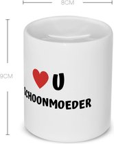 Akyol - love u schoonmoeder Spaarpot - Schoonmoeder - de liefste schoonmoeder - moeder cadeautjes - moederdag - verjaardag - geschenk - kado - 350 ML inhoud