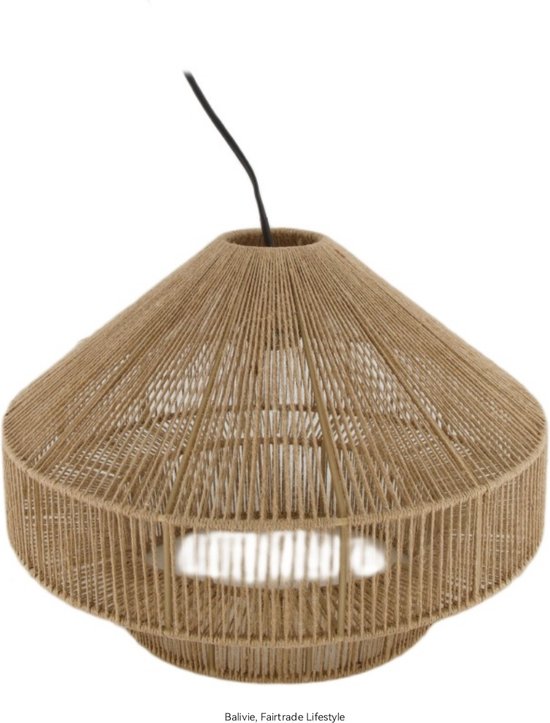 Balivie - Lampe suspendue - Jute 41x41x28cm