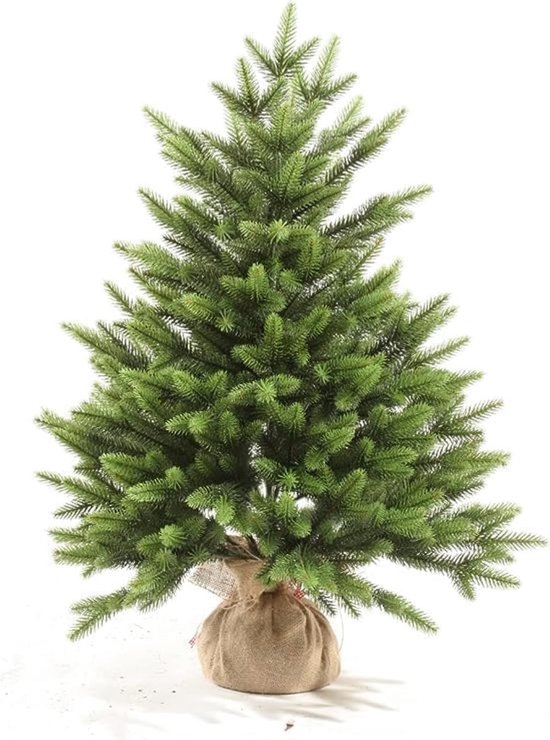 85 cm Kunstmatige Kerstboom Onyx Klassiek Groen 139 Takken 100% PE Tips Inclusief Stand Hessian