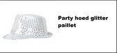 Party hoed glitter paillet zilver - Glitter and glamour Gala thema feest evenement festival party