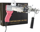 Bol.com Tufting Gun AK-DUO PRO - 2 in 1 Tuftpistool - Cut & Loop Pile (AK-1 & AK-2) - Tapijt Maken - Tuften - textiel - roze aanbieding