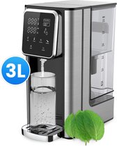 Nince Distributeur d'eau chaude - 3L - Écran tactile - Robinet d'eau chaude - Fonction lait - 2600W - Inox / Zwart