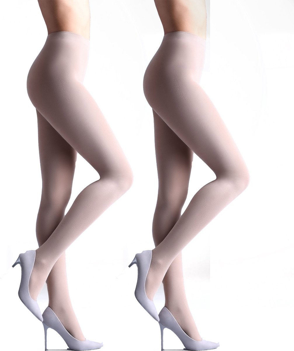 Giulia - Samba 40den (Multipack) Opaque Panty - Wit - S