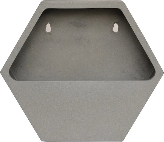 Pot suspendu au mur | Belfast | Gris | Pour l'intérieur et l'extérieur | L37xL9xH32 cm