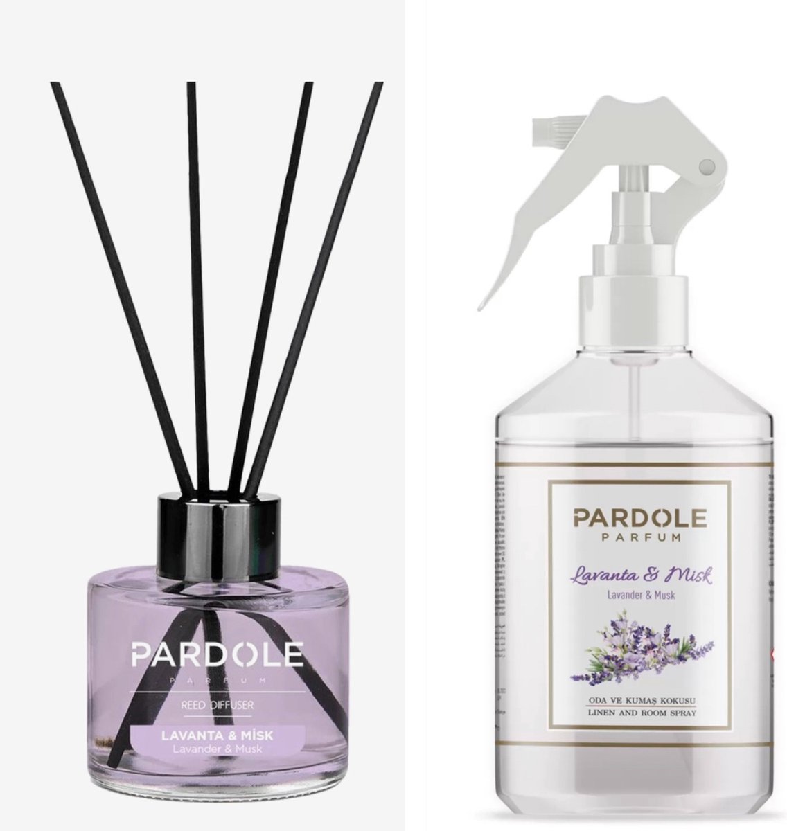 Pardole Lavander & Musk Huisparfum - Geurstokjes - Pakket 600ML