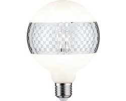 Paulmann LED globe G125 E27 ringspiegel ruit 420lm 2700K dimbaar zilver