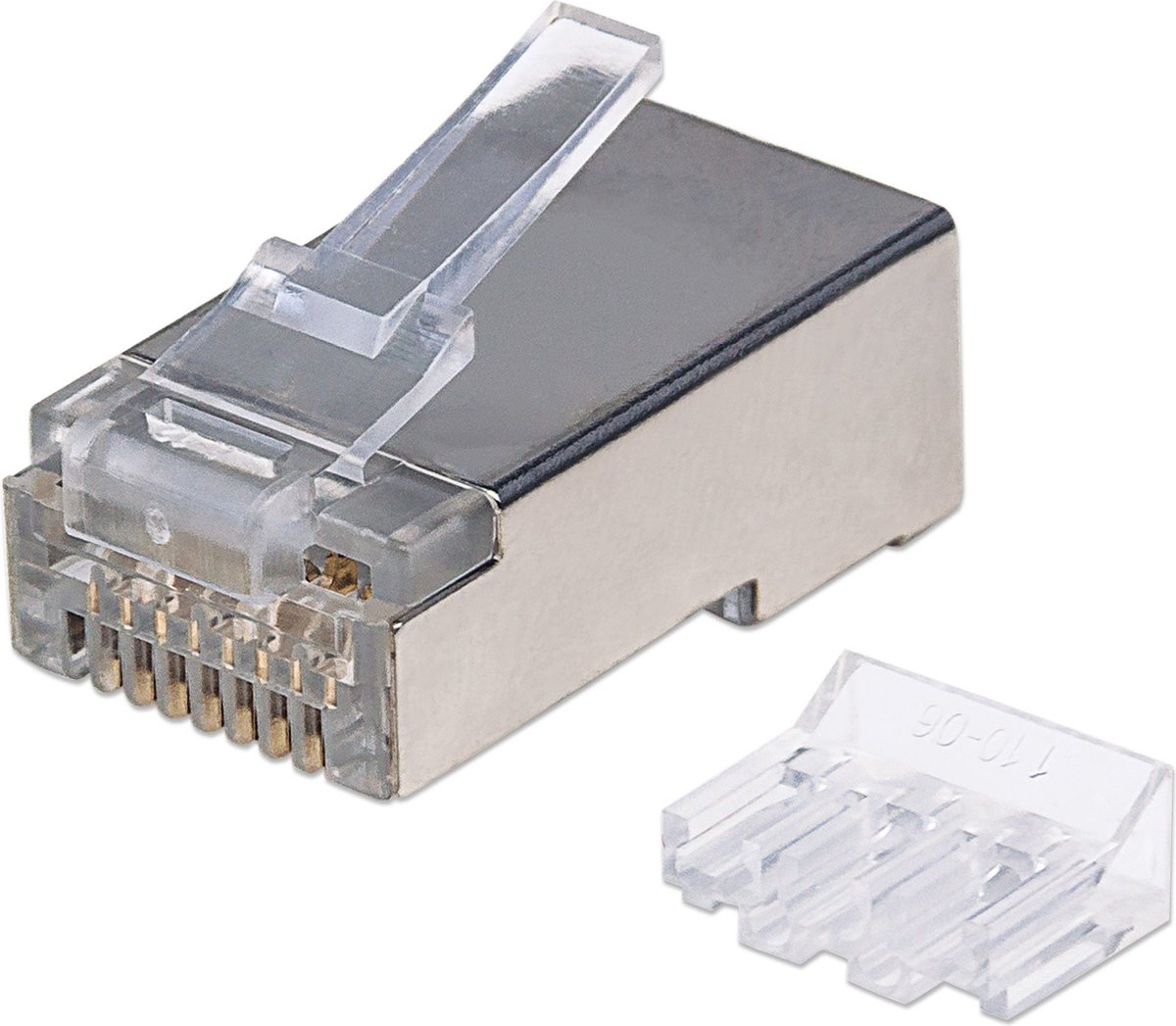 Intellinet Cat6A modulaire RJ45-stekkers – STP – 3-voudige klem – 90 stuks
