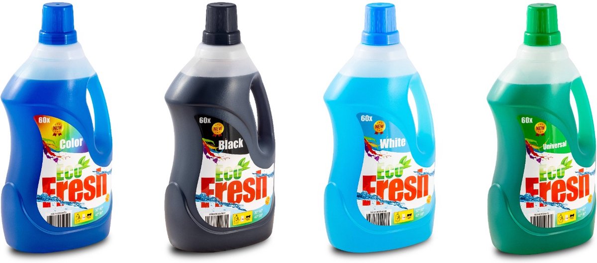 Goedkoopste Fressil Wasmiddel Color 4x 3 Liter Fles 240 wasbeurten