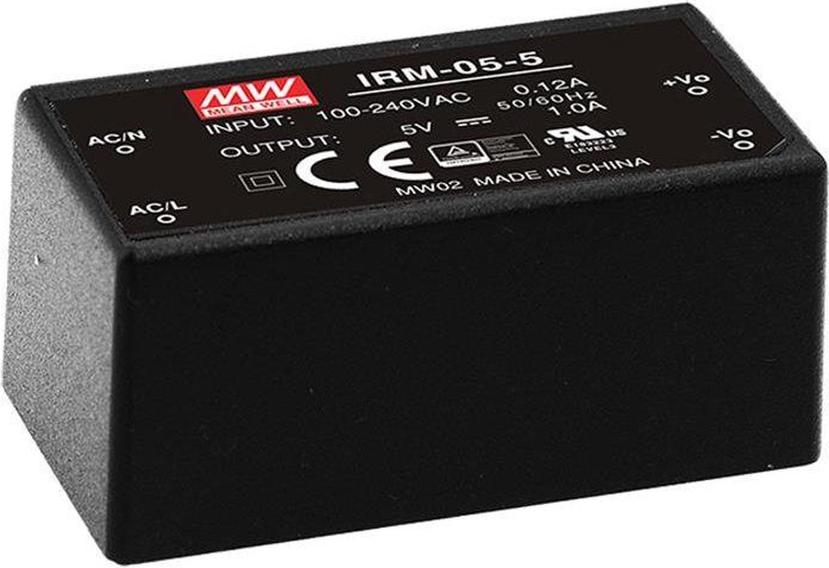 Mean Well IRM-05-12 AC/DC-printnetvoeding 12 V/DC 0.42 A 5 W
