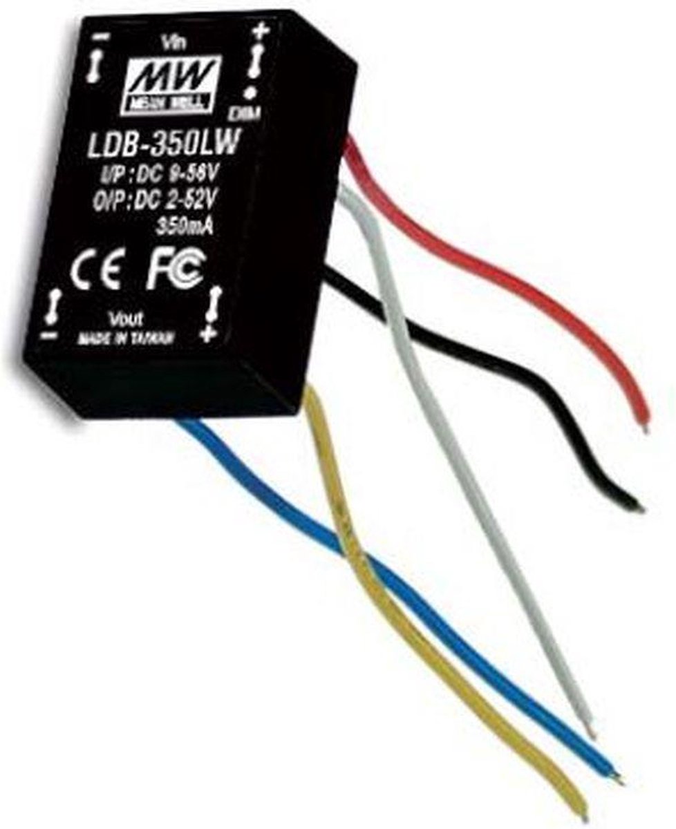 DC/DC-LED-driver Mean Well LDB-350LW 350 mA 14 W 1 stuk(s)
