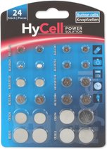 HyCell Knoopcellen assortiment alkaline en lithium 24-delig