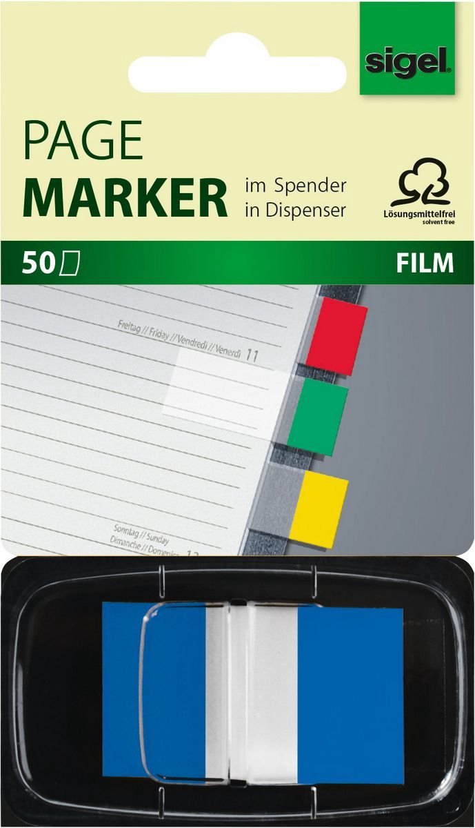 Z-marker Sigel gekleurd einde in dispenser blauw