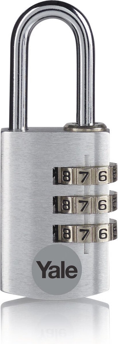 Yale - Aluminium Hangslot met Cijferslot - 38 mm - Zilver