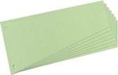 Herlitz verdelers - trapeziumvormig - manilla karton - groen - 100 stuks