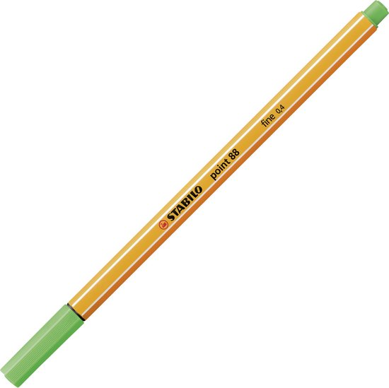 Foto: Stabilo point 88 fineliner 0 4 mm loofgroen per stuk