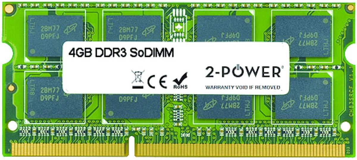 2-Power 4GB DDR3 SODIMM 4GB DDR3 1600MHz geheugenmodule