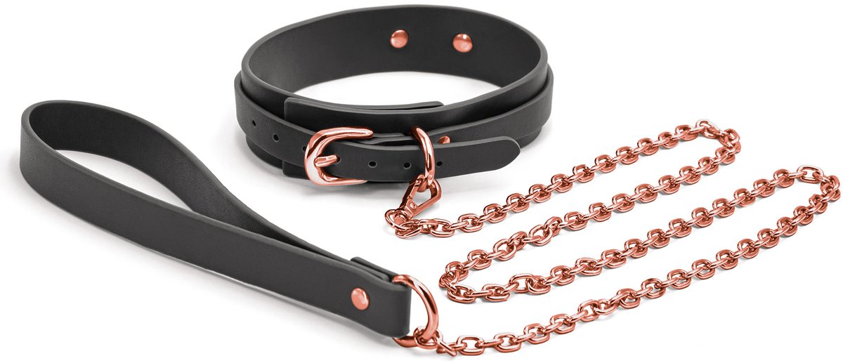 Goedkoopste Bondageset Bondage Couture Collar Leash Zwart