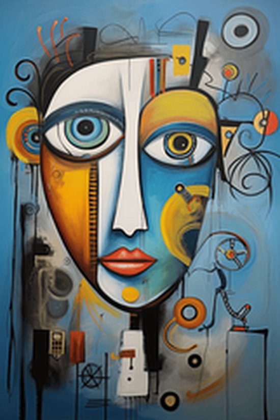 Picasso Stijl Poster | Klassieke Kunst Poster | Pablo Picasso | 51x71cm | Wanddecoratie | Muurposter | RTB | Geschikt om in te lijsten