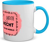 Akyol - liefste nicht van de wereld koffiemok - theemok - zwart - Nicht - de liefste nicht - verjaardag - cadeautje voor nicht - kado - geschenk - 350 ML inhoud