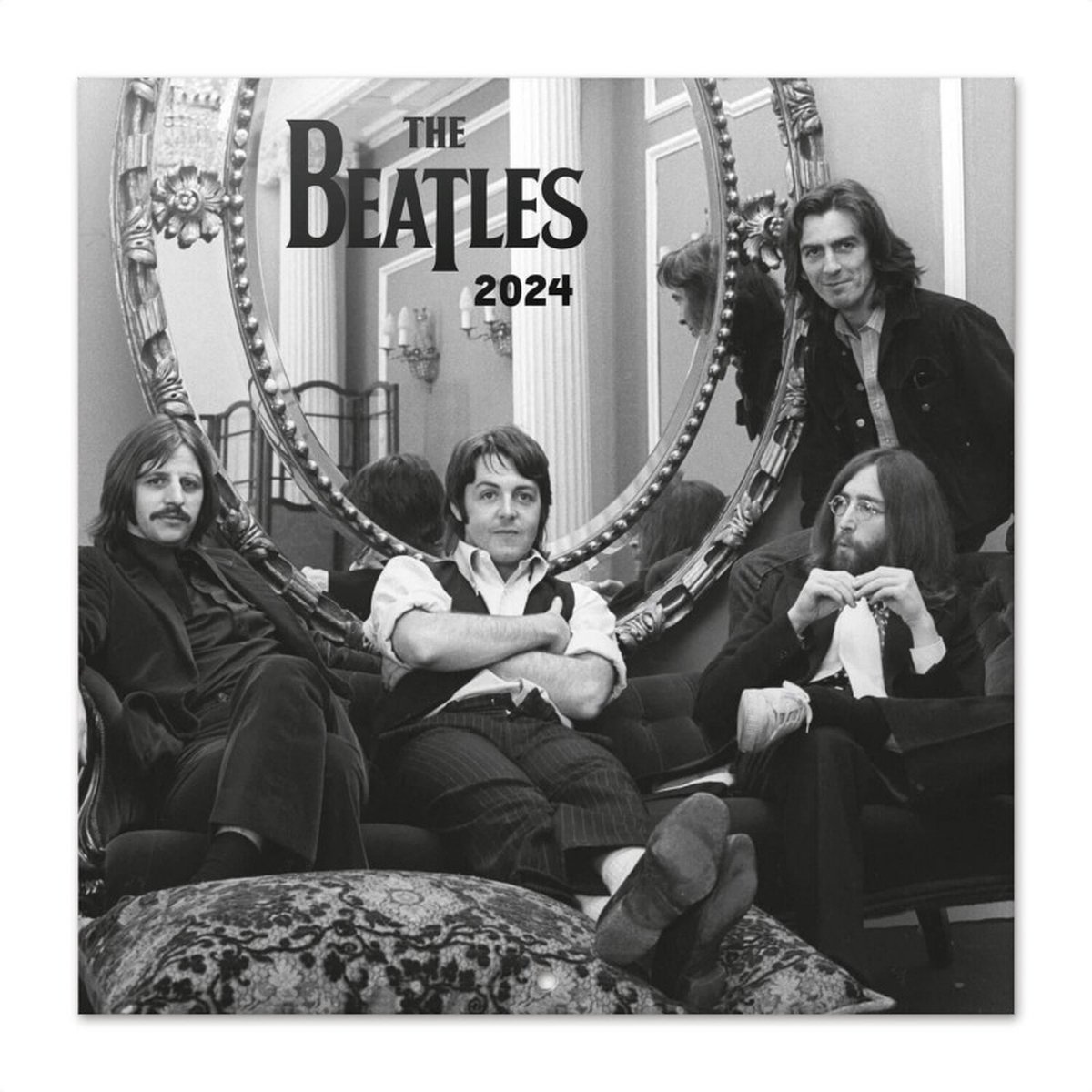 The Beatles kalender 2024 - John - Paul - George - Ringo - Fab Four - formaat 30 x 30 cm