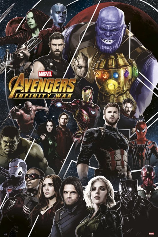 Poster Avengers Infinity War 2 61x91,5cm