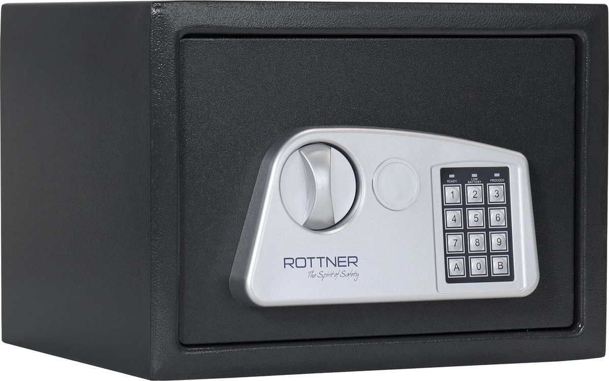 Rottner Meubelkluis Noah 3 |Elektronisch Slot| Antraciet|25x35x28cm|